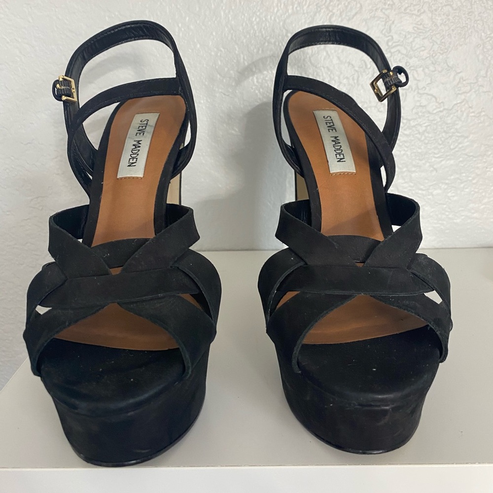 Steve Madden - Black Heels - Size 8